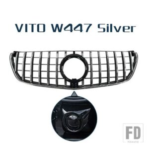 レーシンググリルカメラ付きフロントバンパーグリルメッシュベンツ VITO V クラス W447 V260 V250 2015 - 2019 - VITO Type C