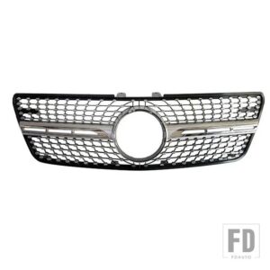 レーシンググリルベンツ W164 ML クラスフロントバンパーグリルメッシュ ML350 320 400 500 2005 06 07 08 09 10 11 2012 年 - 09-12 A Sliver