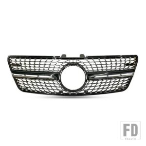 レーシンググリルベンツ W164 ML クラスフロントバンパーグリルメッシュ ML350 320 400 500 2005 06 07 08 09 10 11 2012 年 - 09-12 A Black