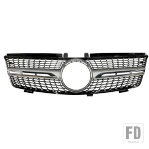 レーシンググリルベンツ W164 ML クラスフロントバンパーグリルメッシュ ML350 320 400 500 2005 06 07 08 09 10 11 2012 年 - 05-08 A Sliver