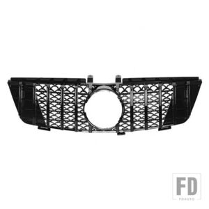 レーシンググリルベンツ W164 ML クラスフロントバンパーグリルメッシュ ML350 320 400 500 2005 06 07 08 09 10 11 2012 年 - 05-08 B Black