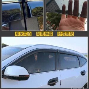 ウィンドウバイザー HAVAL F7 F7X 2019-21 サイドサン雨シールド外装ボディ装飾アクセサリー - F7 A 6pcs