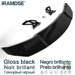 BMW 汎用 スポイラー M3 M4 F10 F20 F30 G20 G82 G26 カーボンリアトランクウイングテールフィンアクセサリー - Plastic Glossy Black