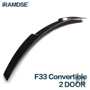BMW スポイラー 4シリーズ F36 F33 カーボン 4 2 ドアグランクーペコンバーチブル 2014-2019 リアダックテールウイングトランクアクセサリー - F33 Glossy Black