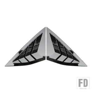 クォーターサイドウィンドウルーバー AEOLUS A60 MAX スクープカバーベントスポイラー 2021-2024 装飾アクセサリー - Glossy Black