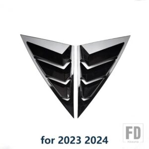 クォーターサイドウィンドウルーバー AEOLUS A30 スクープカバーベントスポイラー 2020-2024 装飾アクセサリー - 23-24 Glossy Black