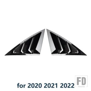 クォーターサイドウィンドウルーバー AEOLUS A30 スクープカバーベントスポイラー 2020-2024 装飾アクセサリー - 20-22 Glossy Black