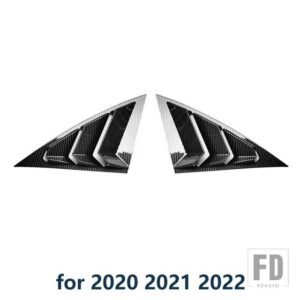 クォーターサイドウィンドウルーバー AEOLUS A30 スクープカバーベントスポイラー 2020-2024 装飾アクセサリー - 20-22 Carbon Paint