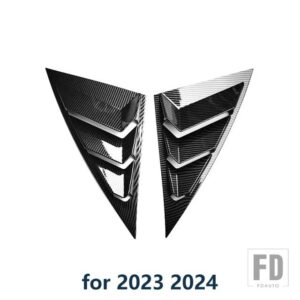 クォーターサイドウィンドウルーバー AEOLUS A30 スクープカバーベントスポイラー 2020-2024 装飾アクセサリー - 23-24 Carbon Paint