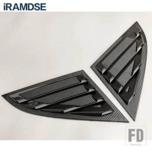 VW クォーターサイドウィンドウルーバー ID.4 スクープカバーベントカーボン表面 ID4 スポイラー 2021-23 装飾アクセサリー - Carbon Paint