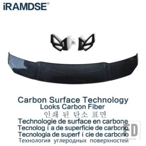 BMW 汎用 カーボンペイント F30 スポイラー E90 E92 F10 F23 Z4 タイプ ABS プラスチックリアトランクウイングアクセサリー - Carbon Surface