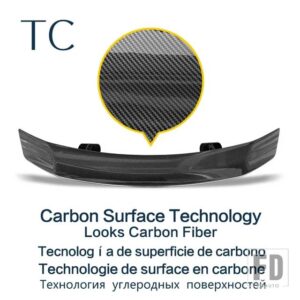黒テールフィン HONQI H5 スポイラー 2018 2022 リアウイングアクセサリー - Carbon Surface