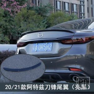 マツダ トランクスポイラータイプ RB 自動リアトランクウイングリペアアクセサリー ABS プラスチックスポイラー 6 アテンザ 20 21 - 20-21black