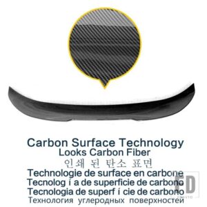 BMW スポイラー F30 3シリーズ リアダックテールウィング カーボンペイント 2013-2018 年タイプ PSM セダン トランクアクセサリー - Carbon Surface
