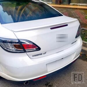 マツダ ブラックスポイラー 6 テールフィン 2009 2013 セダンサルーンリアウイングアクセサリー - WHITE