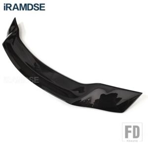 トヨタ スポイラー カローラ テールフィン 2006-2013タイプ R カーボンペイント リアウイング アクセサリー 簡単取り付け - Glossy Black