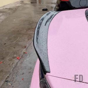 三菱 カーボン塗装スポイラー ランサー EX EVO 2008 - 2015 リアトランクウイング車外装装飾 ABS プラスチックアクセサリー - Carbon Surface
