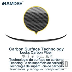 BMW のスポイラー G30 5シリーズ 2018 2022 年リアダックテールウイング装飾タイプ MX アクセサリー - Carbon Surface