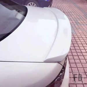 マツダ 光沢ブラック スポイラー 6 テールフィン 2003-2012 年 第一世代セダン リア トランク ウイング用 - WHITE