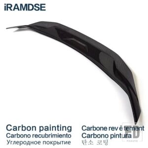 ホンダ ブラックスポイラー シビック 2021 22 23 第 11 世代タイプ 4 ドアセダンサルーンカーボンペイント車リアウイング - Carbon Paint