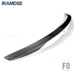 インフィニティ Q50 Q50S 2013-2017 用グロスブラック車リアウイングスポイラー - Carbon Paint