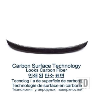 ボルボ トランクスポイラーカーボン表面 ABS 材料リアダックテールスポイラー S60 T3 T4 T5 S60L 2012-2017 - Carbon Surface