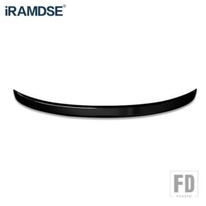 ボルボ トランクスポイラーカーボン表面 ABS 材料リアダックテールスポイラー S60 T3 T4 T5 S60L 2012-2017 - Gloss black