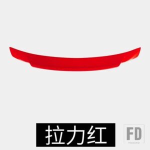 ホンダ シビック セダン 2016-2019 カーボン表面 ABS 素材 YOFER リアダックテール用スポイラー - Red