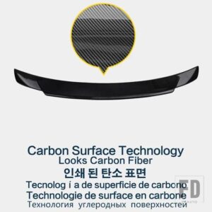 ホンダ シビック セダン 2016-2019 カーボン表面 ABS 素材 YOFER リアダックテール用スポイラー - Carbon Surface