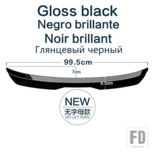 ルーフスポイラー ベンツ GLE 450 400 350D 320 300 2015 - 2019 タイプ DGS リアトランクウイング ABS 材料リペアアクセサリー - Gloss black