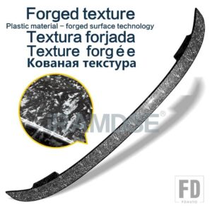 BMW X4 トランクスポイラー F26 G02 テクスチャリアトランクウイング 2014 - 2021 タイプ MT ABS 材料リペアアクセサリー - Forged texture
