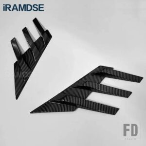 BMW 汎用 リアフロントガラスサイドスポイラー F32 F36 G22 G26 4シリーズ M4 外装装飾リアウイングアクセサリー - Carbon Paint