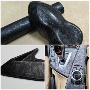 マットカーボンブラック外装ステッカーラップビニール車自動車 DIY スタイリングステッカーオートバイ - 152X10 CM