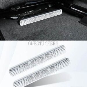 メルセデスベンツ C GLCクラスクーペ W205 C205 X253 C253 Eクラス W213 S213 C238 シート下空調ベントカバートリム - Silver