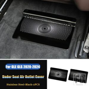 メルセデスベンツ GLE GLSクラス W167 V167 クーペ C167 X167 2020-2024 カーアクセサリーシート下空調ベントカバートリム - C Style Black