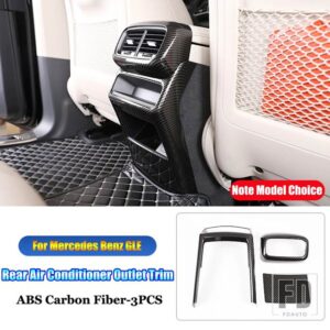 メルセデスベンツ GLEクラス AMG W167 V167 クーペ C167 GLE350 450 300 400 2020-2023 + リアエアコンアウトカバートリム - Carbon Fiber