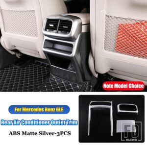 メルセデスベンツ GLEクラス AMG W167 V167 クーペ C167 GLE350 450 300 400 2020-2023 + リアエアコンアウトカバートリム - Matte Silver