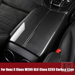 メルセデスベンツ カーセンターコンソール収納片付けアームレストボックスパネルトリムカバー Eクラス W213 E200 E300 Cクラス W205 GLC X253 - For C GLC Class