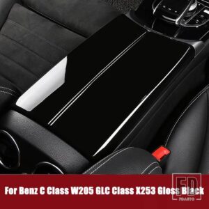 メルセデスベンツ カーセンターコンソール収納片付けアームレストボックスパネルトリムカバー Eクラス W213 E200 E300 Cクラス W205 GLC X253 - For C GLC Class3