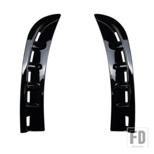メルセデスベンツ CLSクラス C257 CLS260 CLS300 CLS350 CLS450 2018-2021 カーアクセサリーフロントバンパーサイドエアアウトレットトリムカバ - Gloss Black