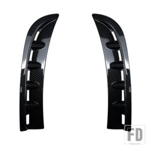 メルセデスベンツ CLSクラス C257 CLS260 CLS300 CLS350 CLS450 2018-2021 カーアクセサリーフロントバンパーサイドエアアウトレットトリムカバ - Carbon Fiber