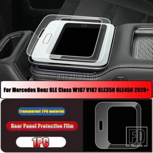 メルセデスベンツ W167 V167 X167 GLE GLSクラス GLE350 GLE450 リアタブレットスクリーン強化フィルムリアパネル TPU フィルム - 3