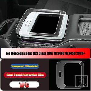 メルセデスベンツ W167 V167 X167 GLE GLSクラス GLE350 GLE450 リアタブレットスクリーン強化フィルムリアパネル TPU フィルム - 4