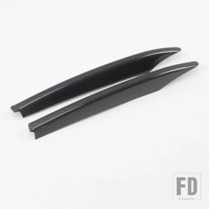 ジャガー XE/XEL X760 2017 2018 2019 ABS アクセサリーフロントフォグランプ FOGLIGHT ストリップトリムカバー装飾ステッカー - Carbon Fiber