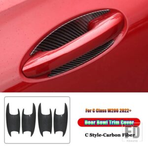 メルセデスベンツ Cクラス W206 C200 C220 C260 C300 2022 + アクセサリードアハンドルボウルトリムカバー装飾フレーム - C Style