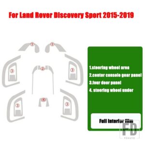ランドローバー カーセンターコンソール AC フルセット TPU プロテクターフィルムディスカバリー 5 L462 レンジローバースポーツヴォーグ VELA - 6
