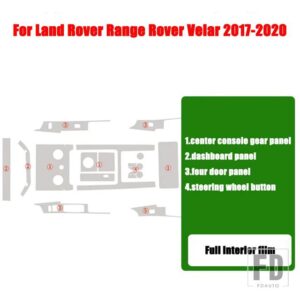 ランドローバー カーセンターコンソール AC フルセット TPU プロテクターフィルムディスカバリー 5 L462 レンジローバースポーツヴォーグ VELA - 1