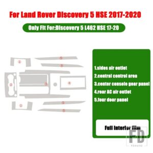 ランドローバー カーセンターコンソール AC フルセット TPU プロテクターフィルムディスカバリー 5 L462 レンジローバースポーツヴォーグ VELA - 3