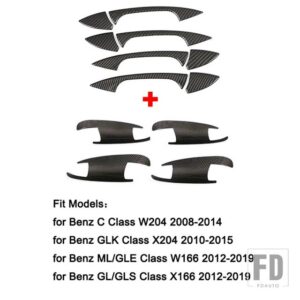 メルセデスベンツ A B C E GLK ML GLE GL GLS CLAクラス W176 W246 W204 W212 W166 ステッカー外装ドアハンドルボウルトリムカバー