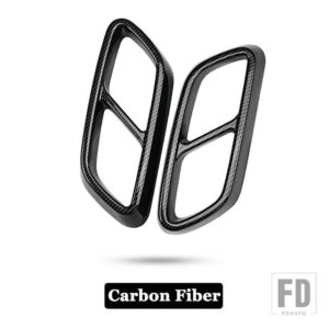 メルセデスベンツ Cクラス W206 C200 C220 C260 C300 2022 + アクセサリーマフラーマフラーテールパイプ喉カバートリム - Carbon Fiber